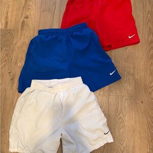 Nike Kids' Shorts Trio - Red, Blue, White